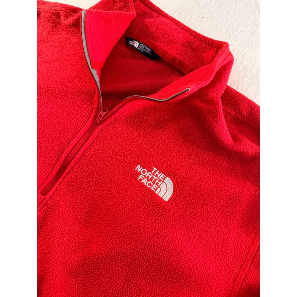 The North Face Men's XL Red 1/4 Zip Fleece Pullover Jacket NF00CT44